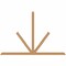 Ekena Millwork Saratoga Timber Gable Bracket, Western Red Cedar, 96"W x 64"H x 3 1/2"D x 3 1/2"F, 16/12 Pitch GBW096X64X0404SAR00SWR - alternate 1